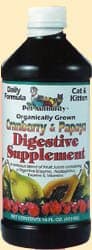 Digestive Supplement for Cats & Kittens, Cranberry & Papaya, 16 fl.oz.