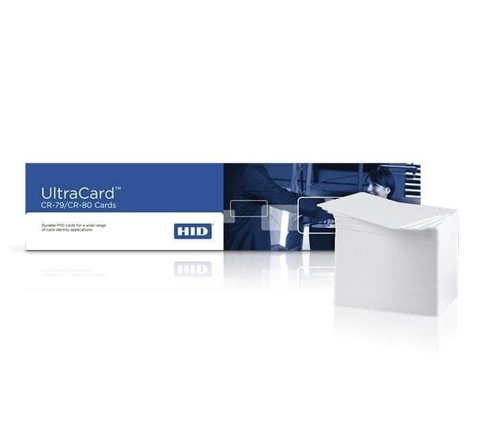 2ID - HID UltraCard x500 Blank PVC Cards | SKU: 081754 | Compatible with Any Direct-to-Card Printer |100% PVC | Perfect for Full-Color Photo ID, Gift and Loyalty Cards