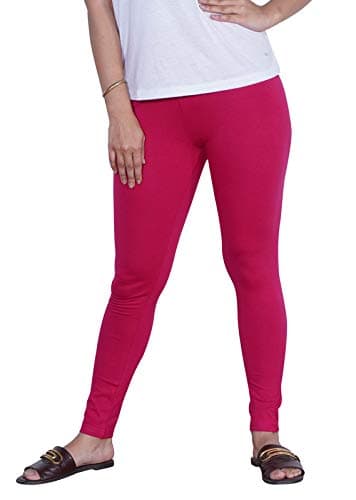 CARBON BASICSWomen's Cotton Leggings | Elastic Waist Band with Slim Fit | Plain Solid Ankle Length Leggings for Women | Comfortable & Stretchable | Pack of 1