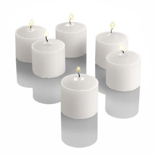 Waxations Votive Candles White Unscented 10 Hour Burn Time Set of 72