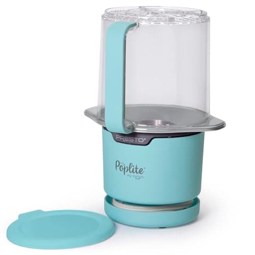 04811 PopLite My Munch Hot Air Popcorn Popper - Personal Sized, Built-In Serving Bowl, Compact Design, 8 Cups, Blue