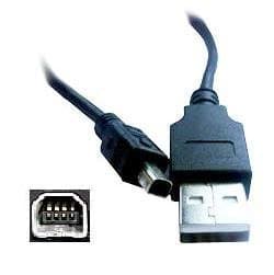 Olympus USB Cable Lead CB-USB1 CBUSB1 for Camedia 2112-DP,C-1, C-1 Zoom, C-2, C-200 Zoom, C-211 Zoom, C-700 UltraZoom,Brio D-100,Brio D-150 Zoom, Brio D-230, D-270, D-370, D-510, DS-2000, DS-300