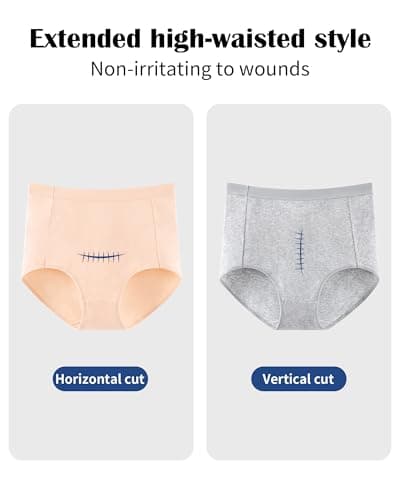 Envlon Womens Cotton Underwear High Waisted Panties Soft Stretch Full Coverage Postpartum Ladies Briefs Multi Pack