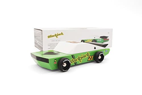 Candylab Toys Wooden Cars, Blackjack Model, Modern Vintage Racer Collectible, Kids Toy Cars, Solid Beech Wood