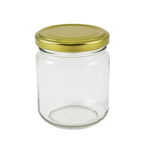 Wares of Knutsford 192 x 8 oz. (228ml.) jam jars complete with gold lids