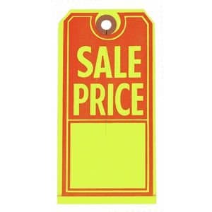 Large Sale Price Merchandise Tags Case of 1000