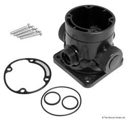 Aqualisa Body Plug & Outlet Black - 017501