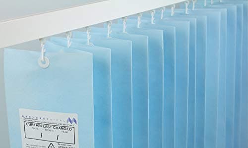 Marlux Universal Disposable Curtains 4.2m Wide x 1.95m Drop - Pastel Blue