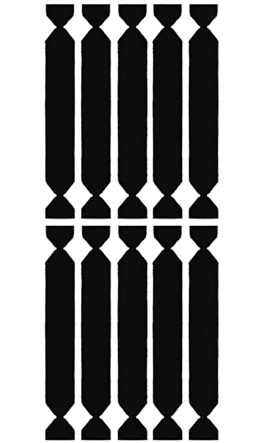 VViViD Replaceable Black Felt Decal 10-Pack Vinyl Car Wrap Tool Scratch-Proof Adhesive for 3M Squeegee