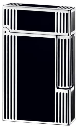 S.T. Dupont Ligne 2 Lighter - Windsor Palladium & Black Chinese Lacquer 16727