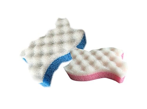 Exfoliating Bath Sponges (1 Pink & 1 Blue Spongeeze)