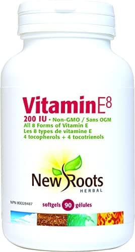 New Roots Vitamin E8 200 I.U, 90 Softgels