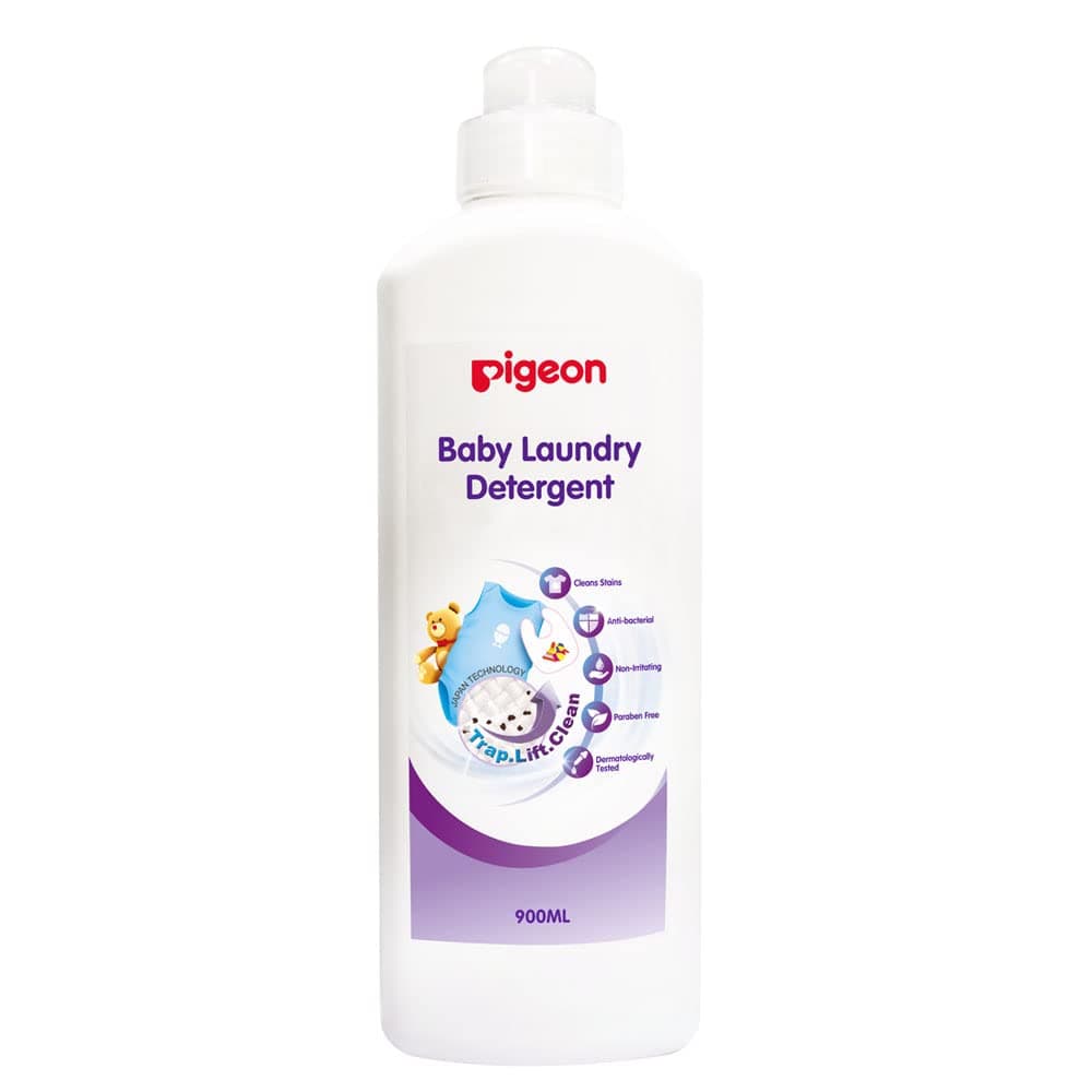 Pigeon Baby Laundry Detergent Liquid With Plant Extracts, Alcohol & Anti-Bacterial, Paraben Free, Highly Effective, Superior Cleaning, 900ml