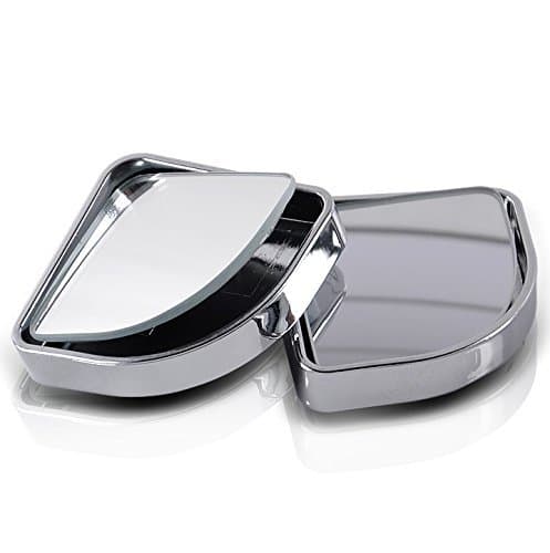 3R 2" Adjustable Automotive Blind Spot Mirrors Sector Convex Stick- On Rear View Rear Glass Mirrors Pack Of 2(silver)