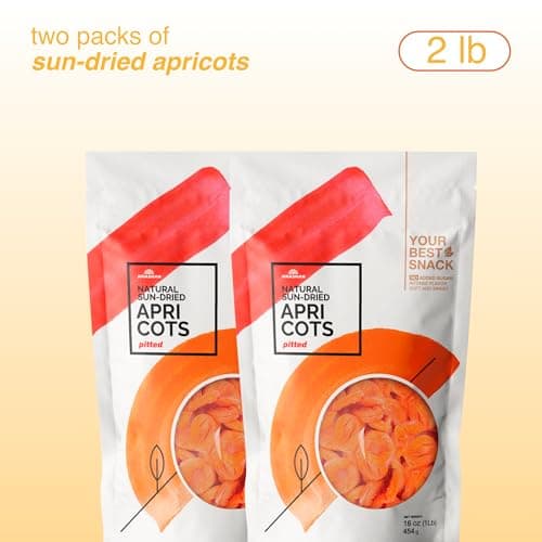 Arashan Apricots – Delicious Dried Apricot Fruit, MOST Delectable Dry Apricot In The World! Grown In The Ferghana Valley In Kyrgyzstan – Apricots Dried | Sundried, Pitted, No Sugar Added (2 LB)