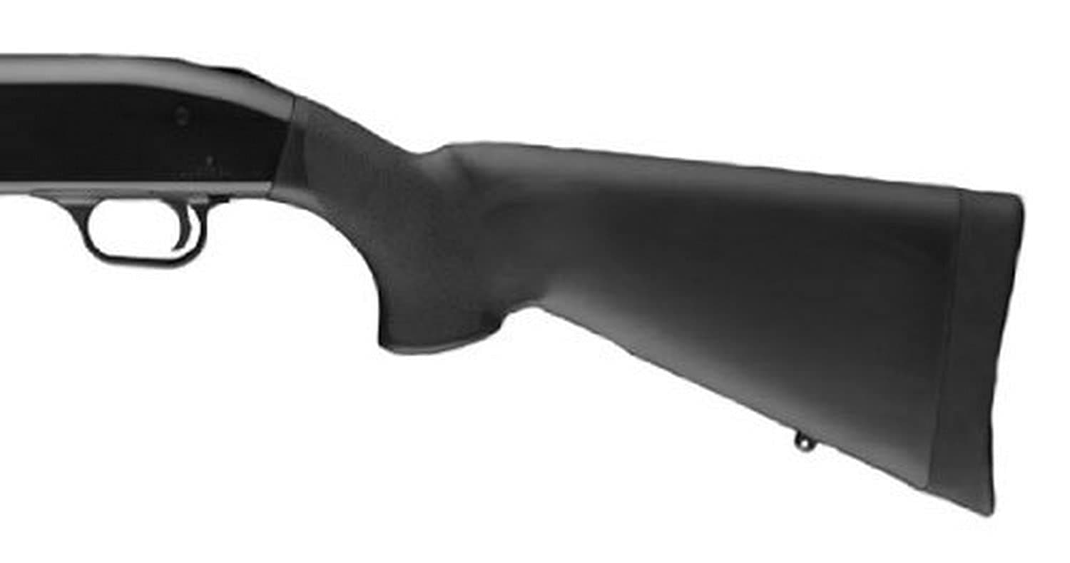 OverMolded Rubber Shotgun Stock for Mossberg 500 (12, 16, & 20 Gauge), Black - 05010