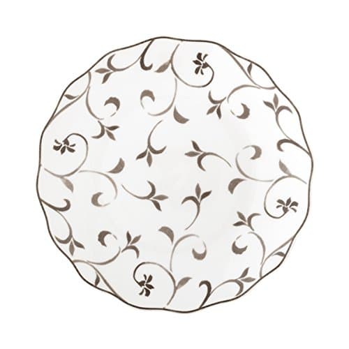 BRANDANI 53118 Fruit Saucer Hairlock Dama Taupe in New Bone China D Plate 21 cm