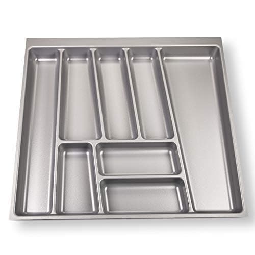 SOTECH ORGA-BOX® II Besteckeinsatz für Nobilia 60er Schublade (462 x 505 mm - Maße prüfen!) silbergrau