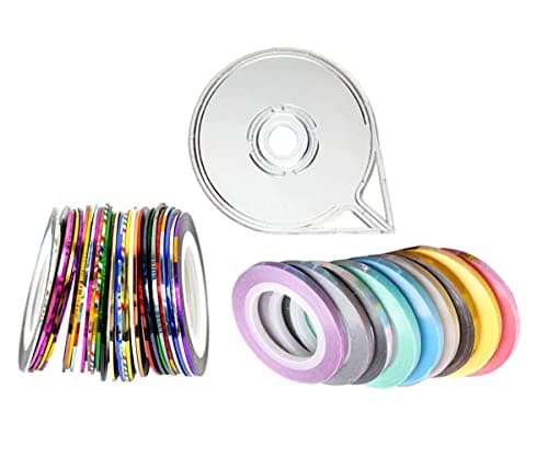 Line Striping Tape for tumblers Making epoxy Cup Decoration Projects Stickers with Dispenser case Holographic DIY Tumbler Crafts Self-Adhesive Decal