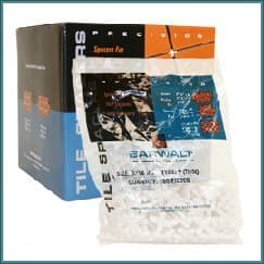 Barwalt 1/16" Regular Tile Spacers - 3000 Pcs Box