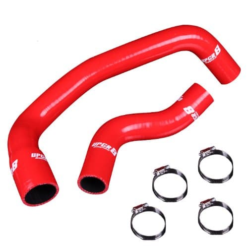 UPGR8 U8916-9 High Performance 4-ply Red Radiator Silicone Hose Kit