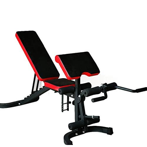 TOPYL Fitness Weight Bench,dumbbell Bench Flat Incline Decline Utility Exercise Equipment With Leg Extension For Home Gym Ab Exercises Black