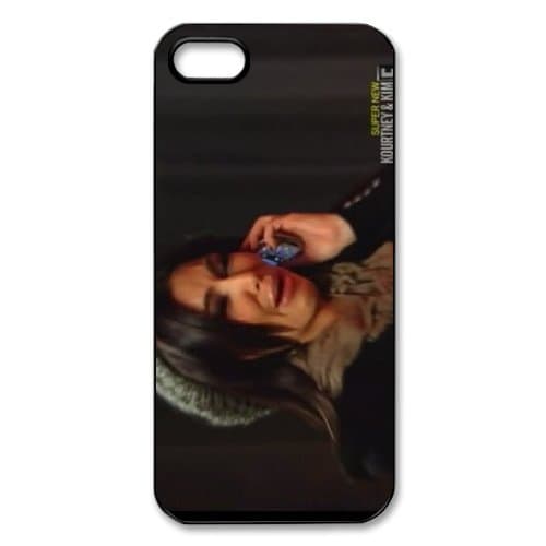 AZA Hard Case for iPhone 5, Kim Kardashian Cying Protective iPhone Cover-Black/White-Retail Packaging