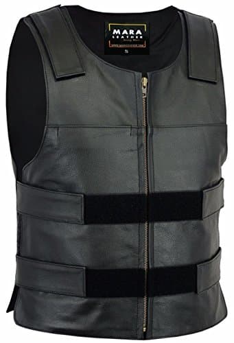 Mara Leather ML34611 Men Bullet Proof Style Vest (S - 5XL)