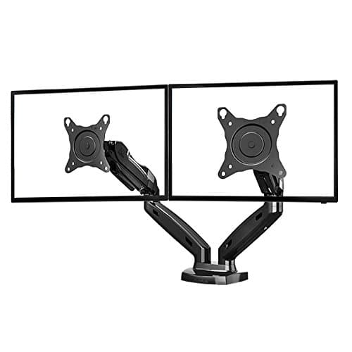Gas Spring Desktop Full Motion Dual Monitor Mount Arm 27" [F160]