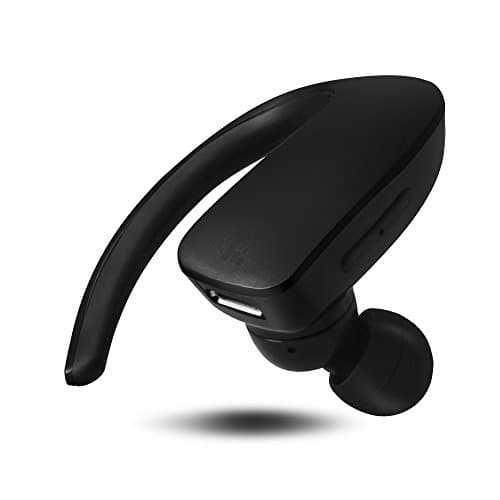 WISZEN Wireless Headphone, In-Ear Earhook Headset with Built-in Microphone Able to Answer/End Calls Hands-Free Headset, Touch Controls, Noise Cancellation Headphone (Black)