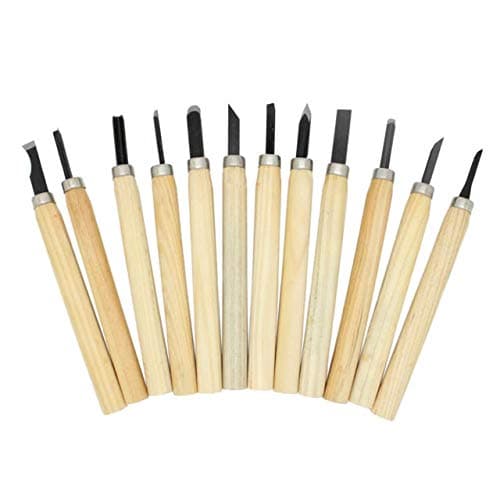 Bestow  Hand Wood Carving Chisels Knife for Basic Woodcut Working DIY Hand Tool 6Pcs/Set