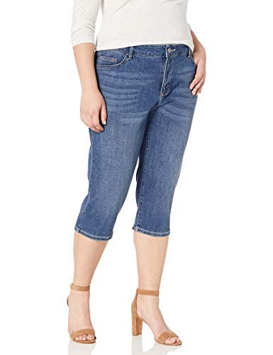 Riders by Lee Indigo Women's Plus-Size Ultra Soft Denim Capri