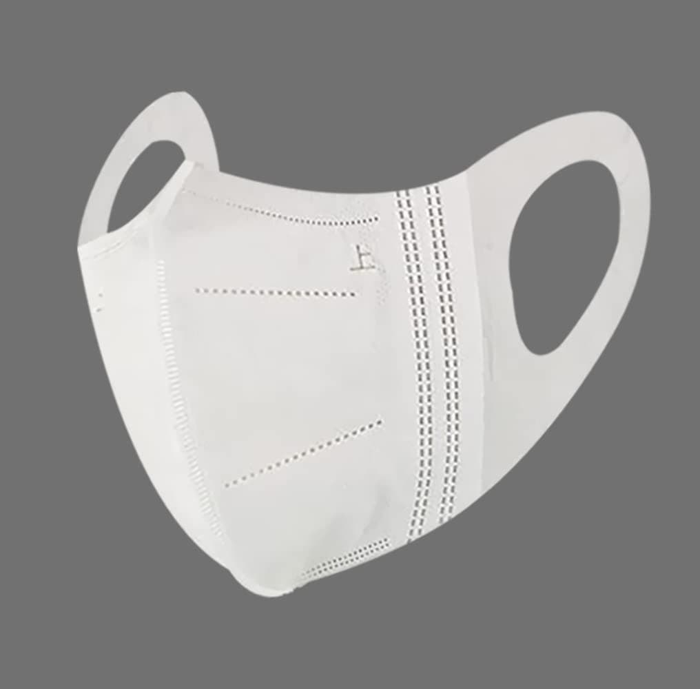 Medone 3D Face Mask for Adults White 50 Pieces/Box, U123