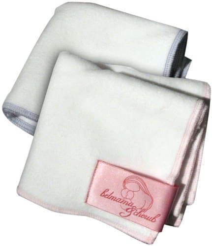 Burp Cloth, Slate Blue Trim, Set of 3