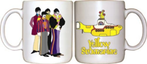 The Beatles -Yellow Submarine Ceramic Mug (WHITE) 12oz.
