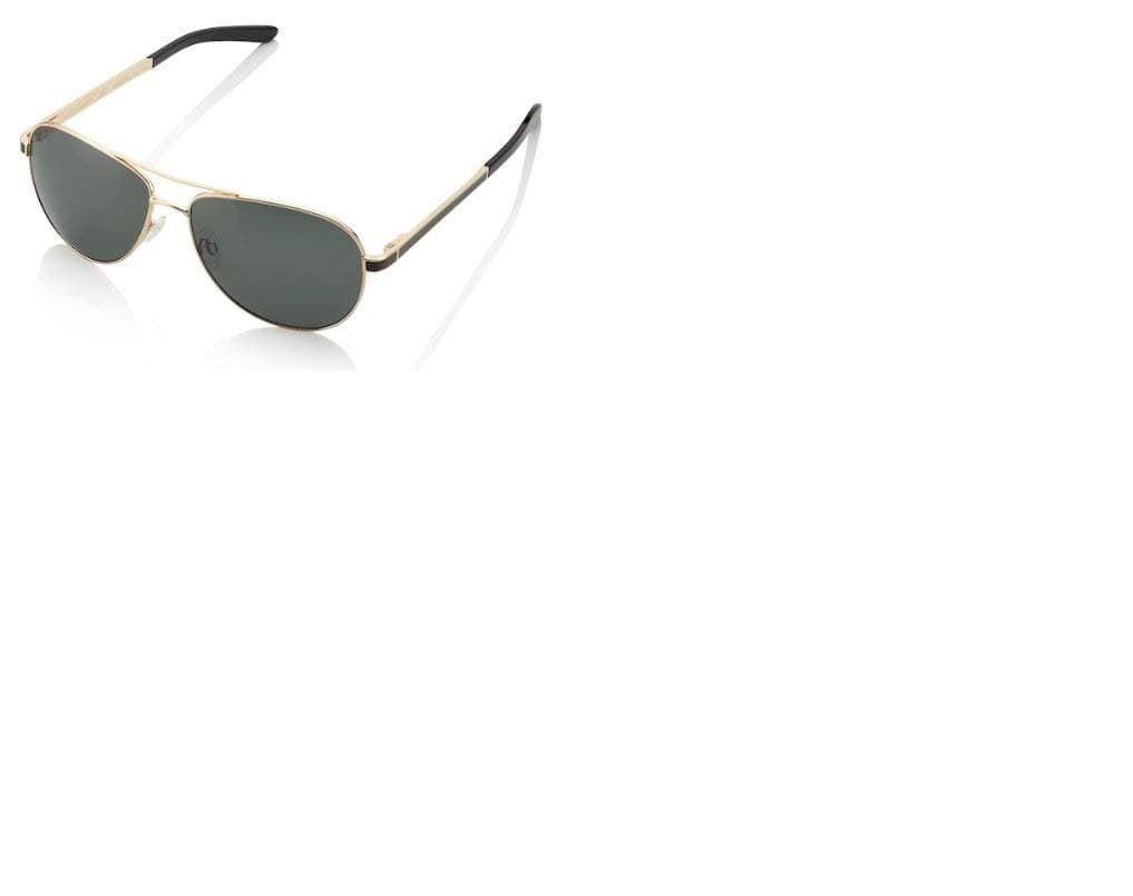 SB03 SpeedBird 22k Polarized Titanium Aviator Sunglasses, Rose Gold/Brown/Grey