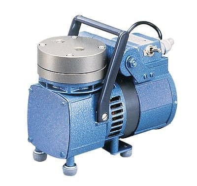 KNF N86 KTP Corrosion-Resistant Vacuum Pump; PTFE/PPS/0.19 cfm/25.2"Hg-35psi/115V