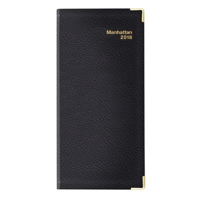 2018 Manhattan Pocket Diary by Per Annum (Full Grain Leather, Black)