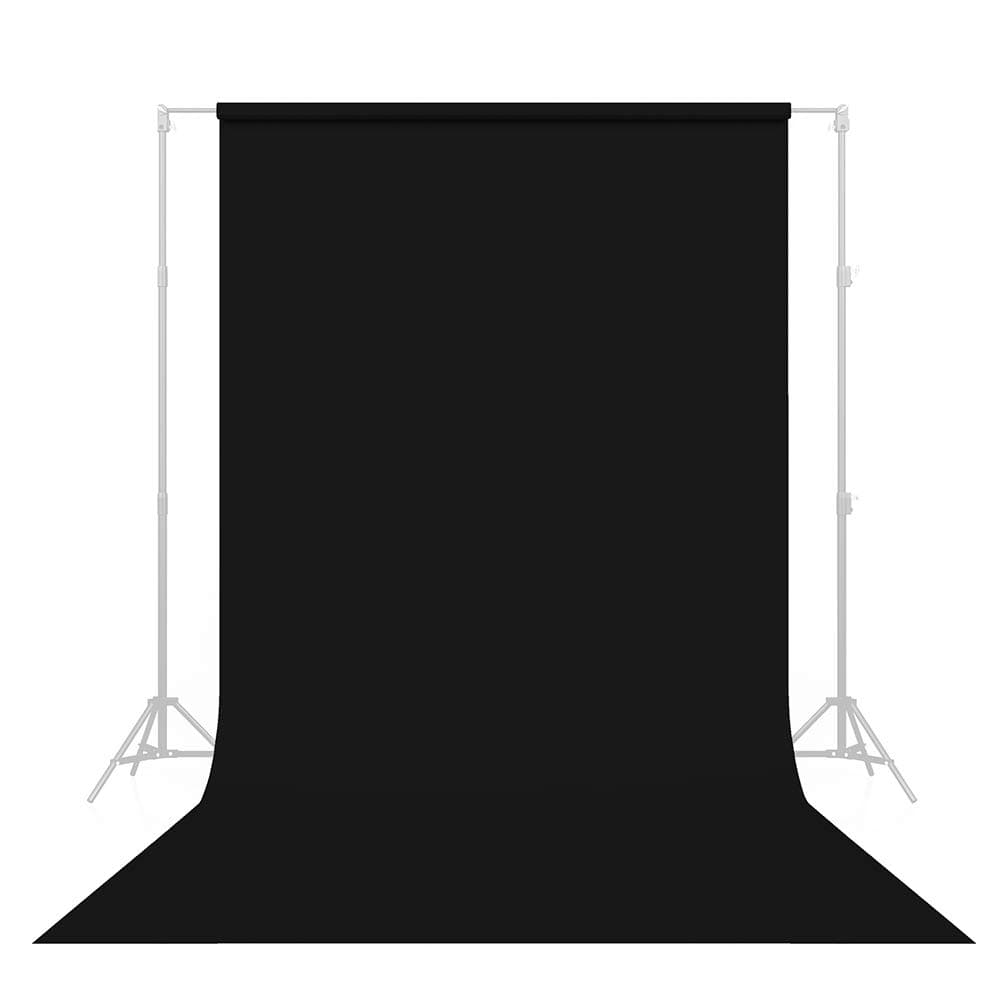 Savage Seamless Paper Photography Backdrop - Color #20 Black, Size 86 Inches Wide x 18 Feet Long, Backdrop for YouTube Videos, Streaming, Interviews and Portraits - Made in USA