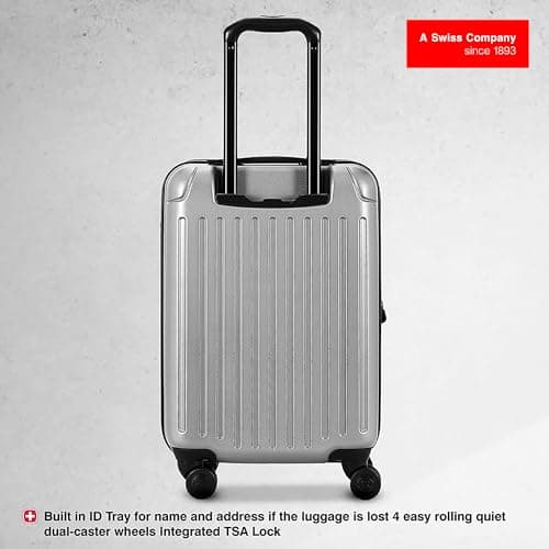 WENGER, Flyn Hardside Luggage, Polycarbonate/ABS Blend, Trolley Suitcase, Swiss Designed