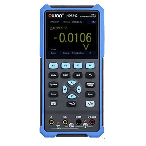 OWON HDS242 Handheld Digital Oscilloscope: Dual Channel (2), Bandwidth: 40 MHz + Multimeter 20,000 count True-RMS By Skyking