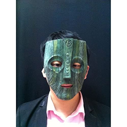 Reel Art Loki Mask, The Mask, Jim Carrey, Cameron Diaz with Clear Easel