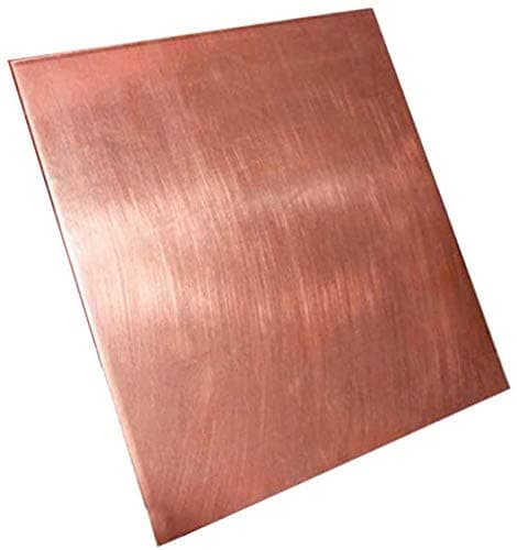 GUEESPure Copper Sheet Plate Copper Sheet Thickness 3mm 100x100mm,100x200x3mm