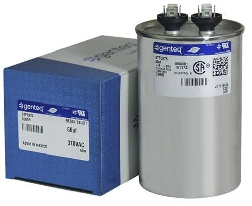 GE Genteq Round Capacitor 60 uf MFD 370 Volt Z97F5276 97F5276