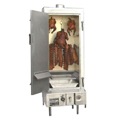 Natural Gas Town SM-24-L-SS-P Indoor 24" Stainless Steel Smokehouse with Left Door Hinges - 45,