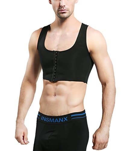 Men's Body Shaper to Hide Gynecomastia Moobs Compression Vest Slimming Underwear