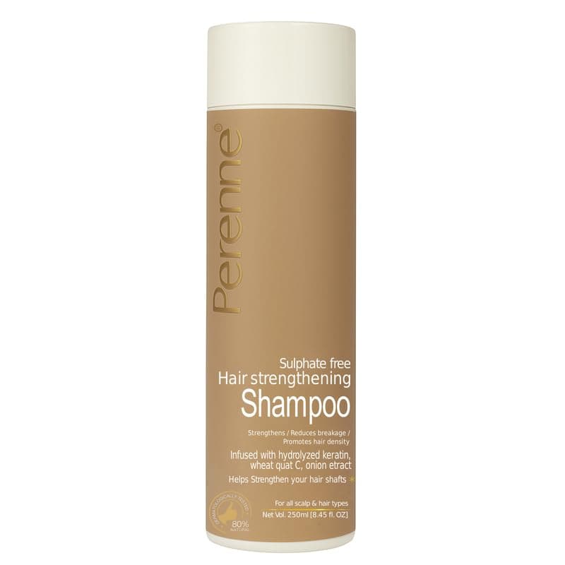 Perenne Sulphate-Free Hair Strengthening Shampoo with, Redensyl, and Onion Extract (250 ml) - Helps to Reduce Hair Fall, Promotes Hair Growth for All Hair Types