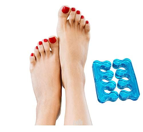 ZMOI 1pair Spa Soft Gel Toe Separator & Stretcher - Instant Pain Relief - Therapeutic Cold Gel Toe Separator