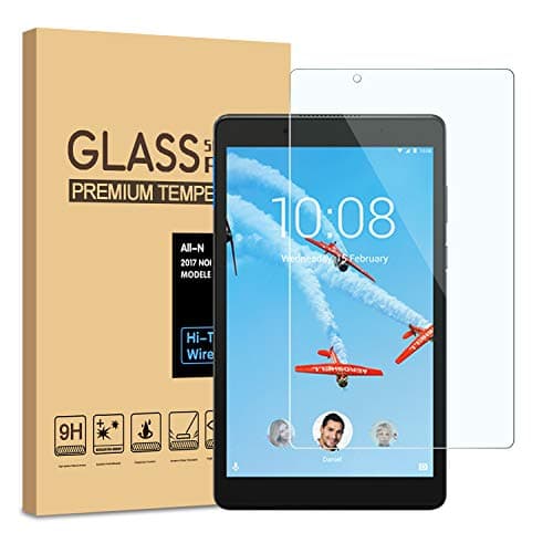 [2 Pack] Lenovo Tab E8 Screen Protector, KATIAN HD Protector [Anti-Scratch] [No-Bubble], 9H Hardness Tempered Glass Film for Lenovo Tab E8【TB-8304F TB-8304F1】