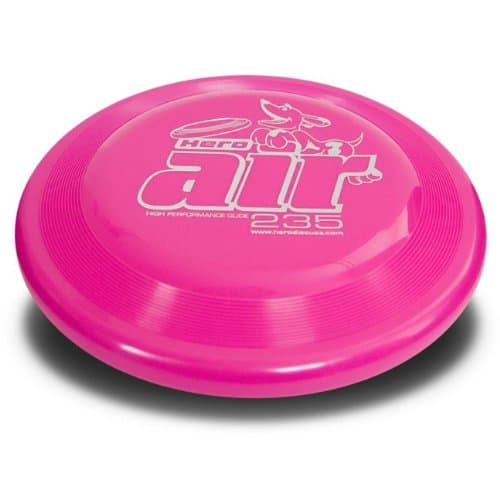 Hero Disc USAHero Air 235 Dog Frisbee, Outdoor Dog Toy and Pet Frisbee, Lightweight Dog Flying Disc (Pink)